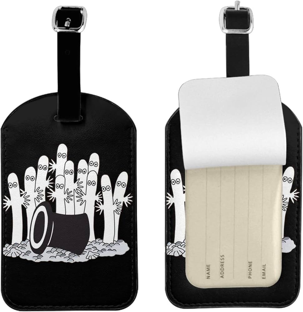 Amazon.co.jp: ニョロニョロ柄 荷物 タグ スーツケースタグ ネームタグ